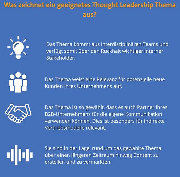 Was zeichnet ein gutes Thought Leadership Thema aus?